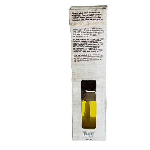 Pier 1 Imports Verbena Reed Diffuser‎ Fragrance Oil 10.1 oz Reeds New - Picture 3 of 4